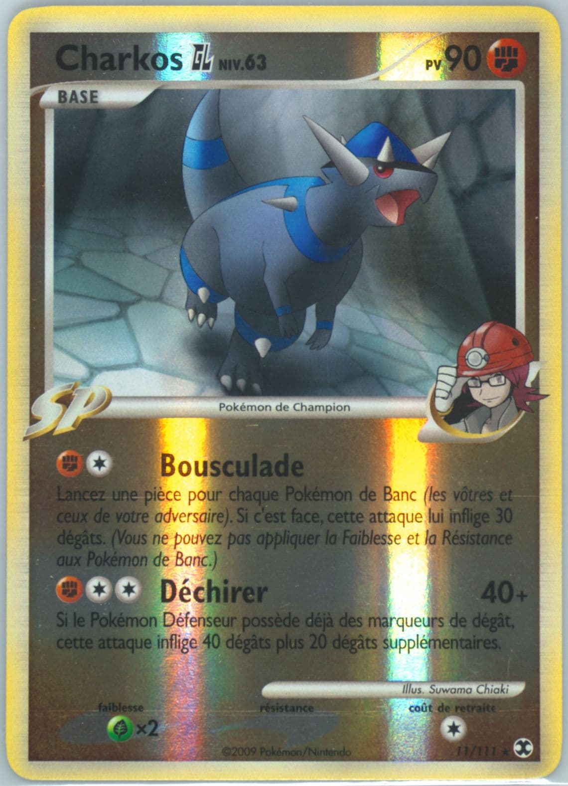 Charkos GL-Reverse Foil French (11) 2009 Pokemon Platinum Rising Rivals