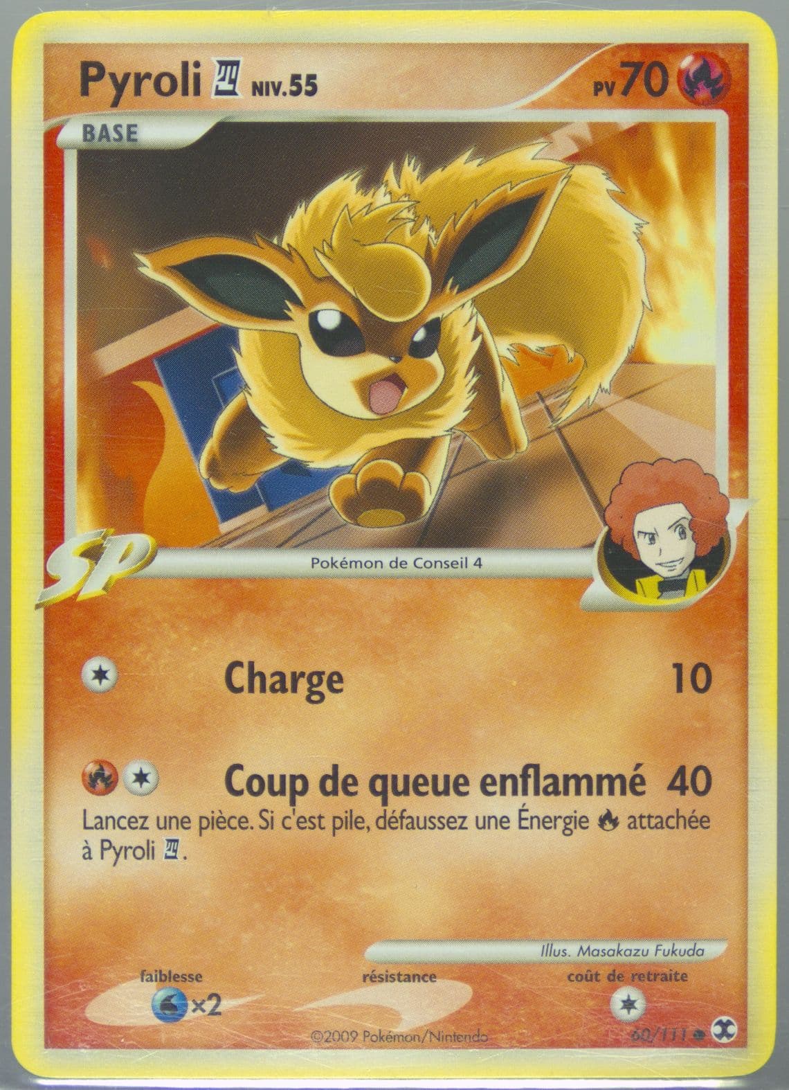 Pyroli 4 French (60) 2009 Pokemon Platinum Rising Rivals