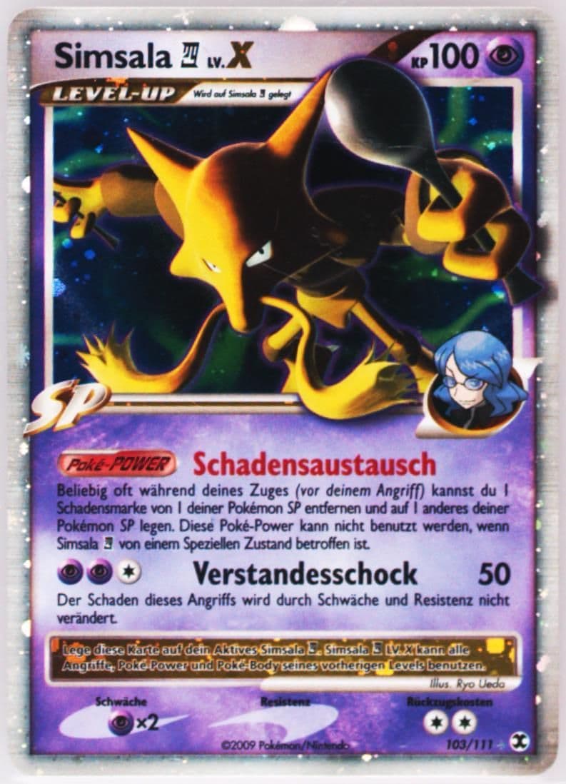 Simsala 4 LV. X-Holo German (103) 2009 Pokemon Platinum Rising Rivals