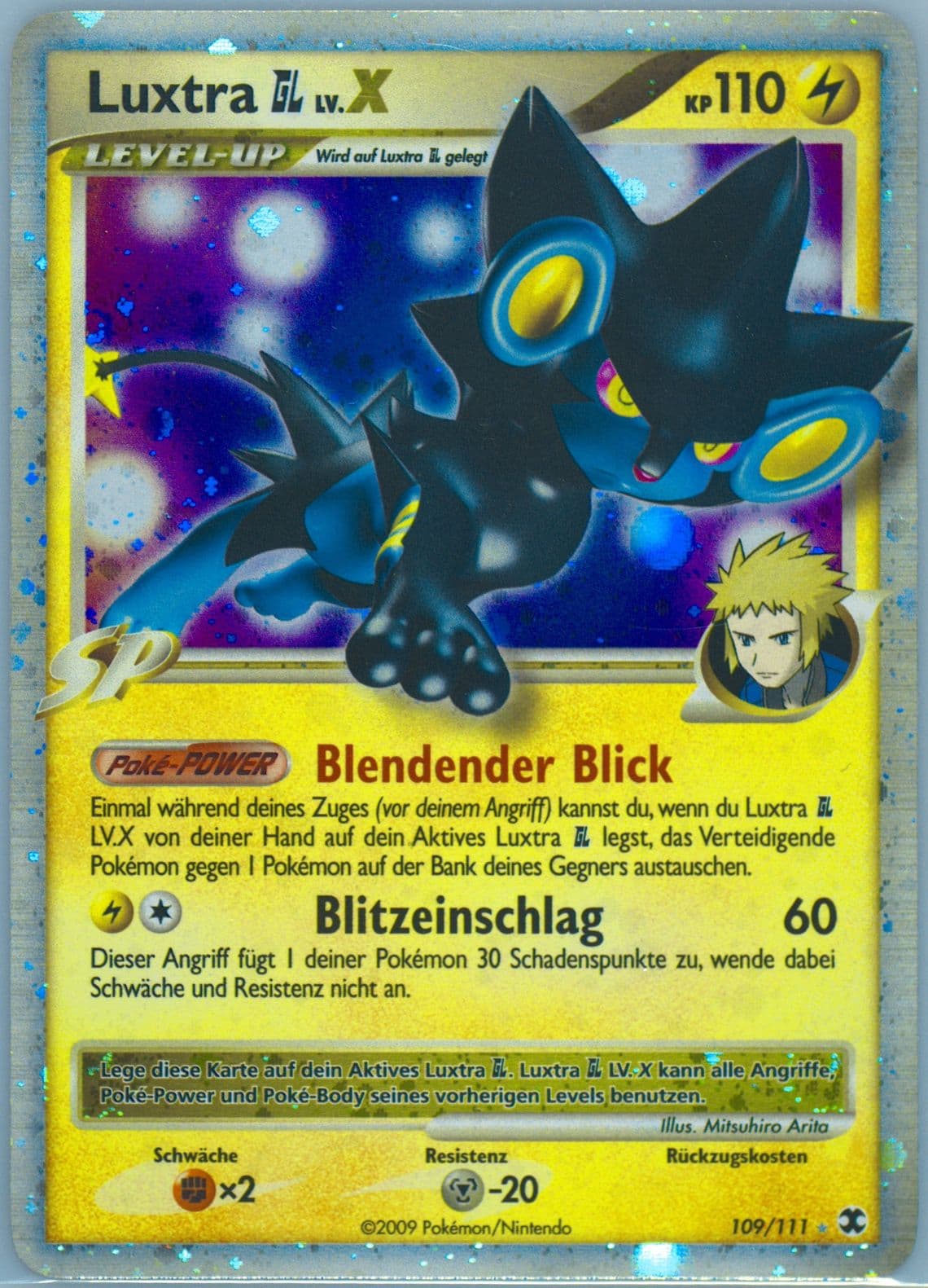 Luxtra GL LV. X-Holo German (109) 2009 Pokemon Platinum Rising Rivals