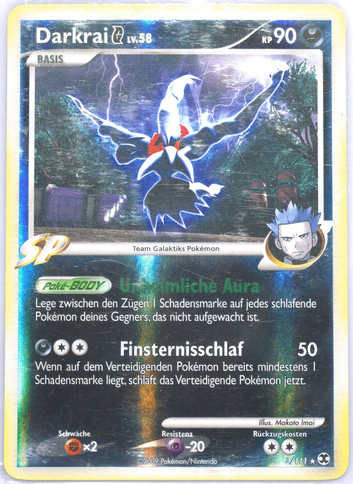 Darkrai G-Reverse Foil German (3) 2009 Pokemon Platinum Rising Rivals