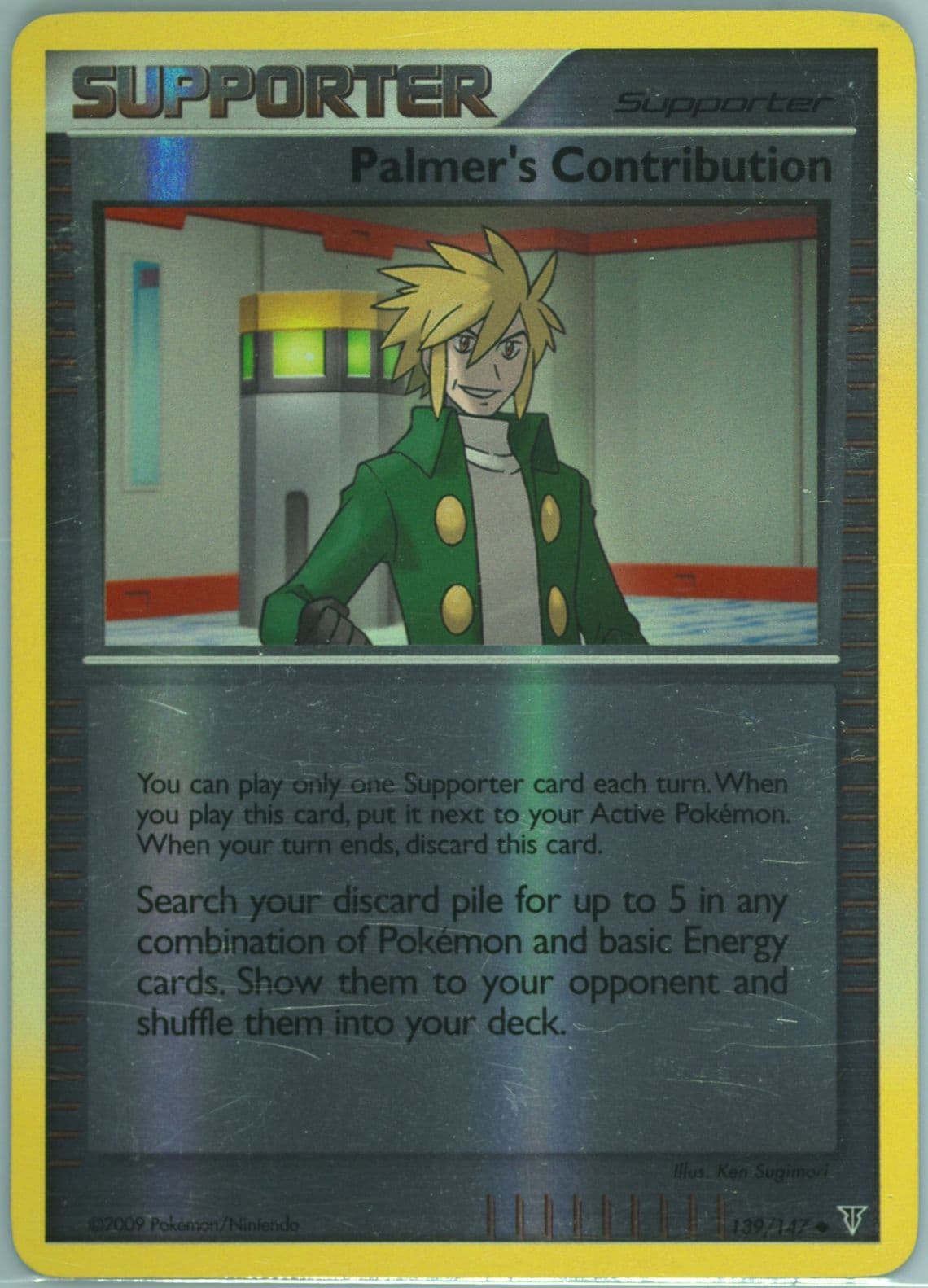 Palmer's Contribution-Reverse Foil (139) 2009 Pokemon Platinum Supreme Victors