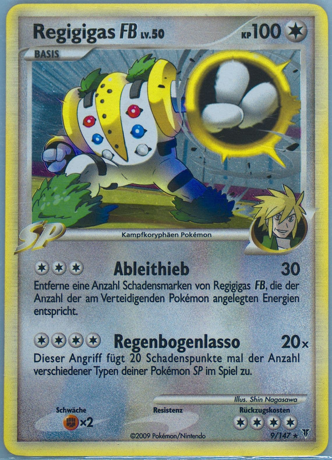 Regigigas FB-Holo German (9) 2009 Pokemon Platinum Supreme Victors