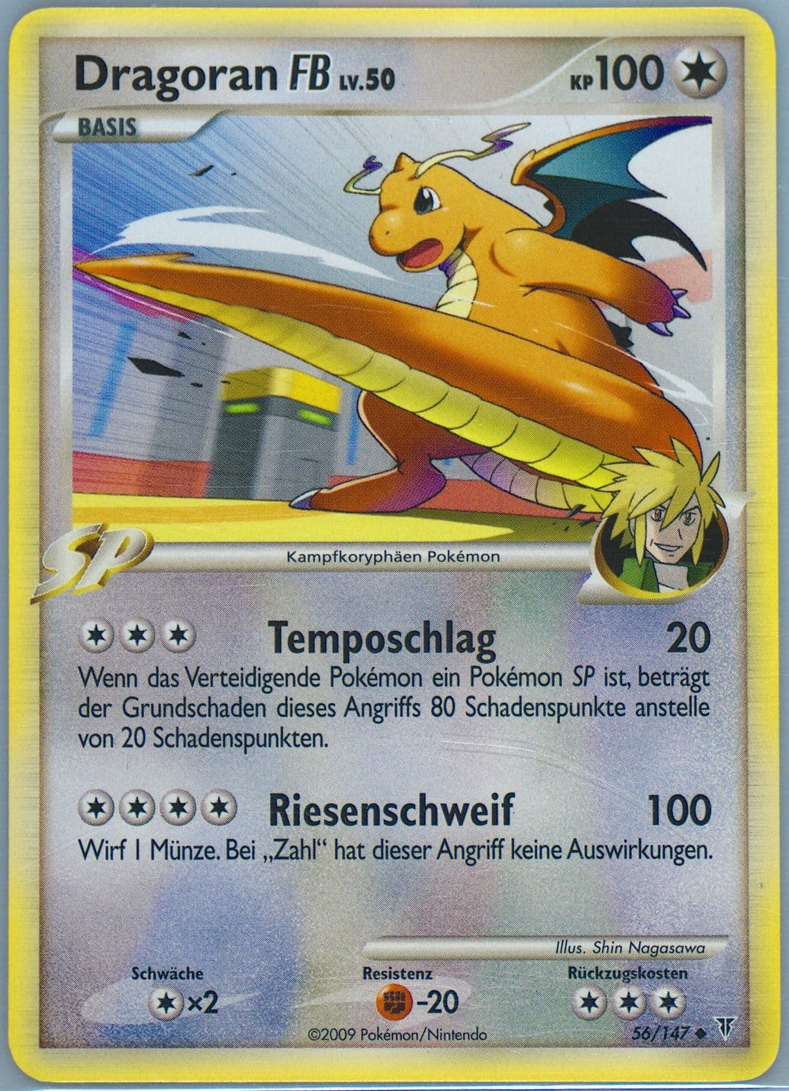 Dragoran FB German (56) 2009 Pokemon Platinum Supreme Victors