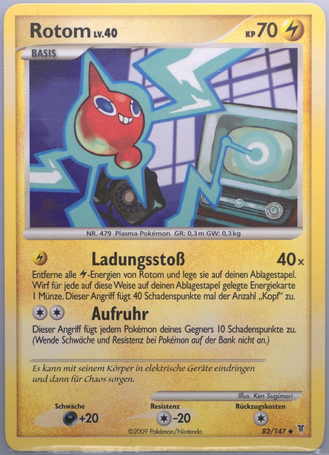 Rotom German (82) 2009 Pokemon Platinum Supreme Victors