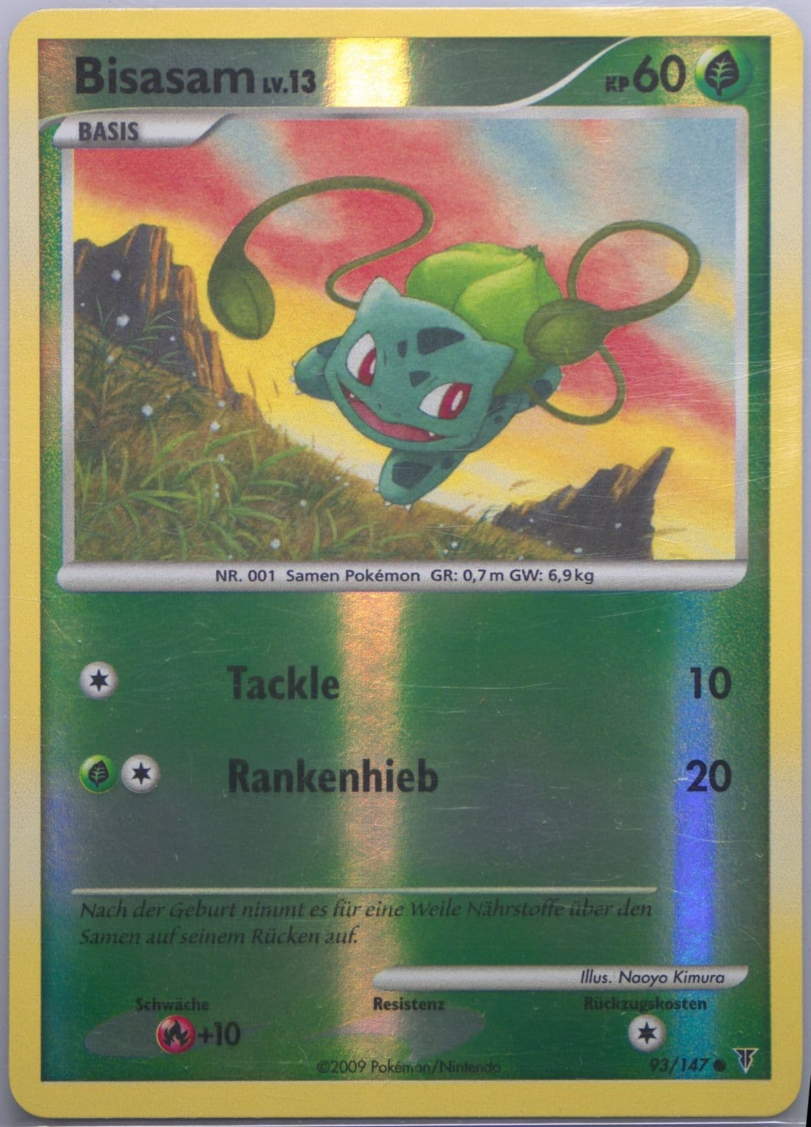 Bisasam-Reverse Foil German (93) 2009 Pokemon Platinum Supreme Victors