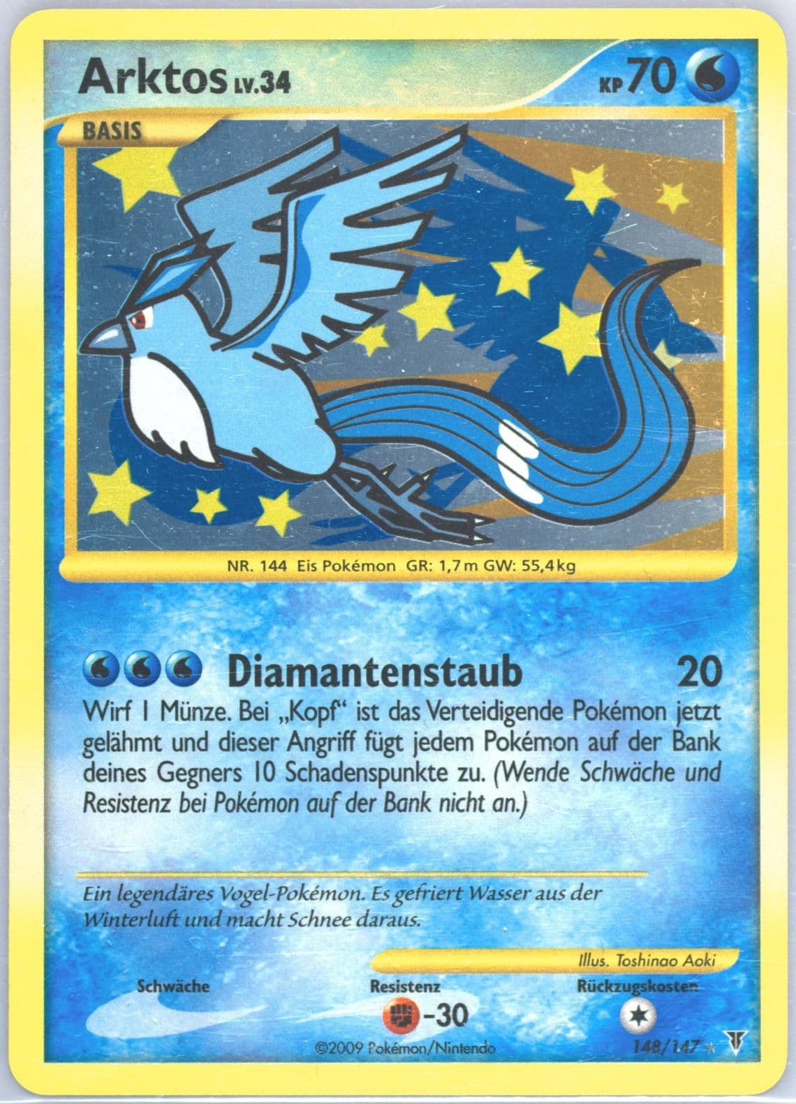 Arktos-Holo German (148) 2009 Pokemon Platinum Supreme Victors