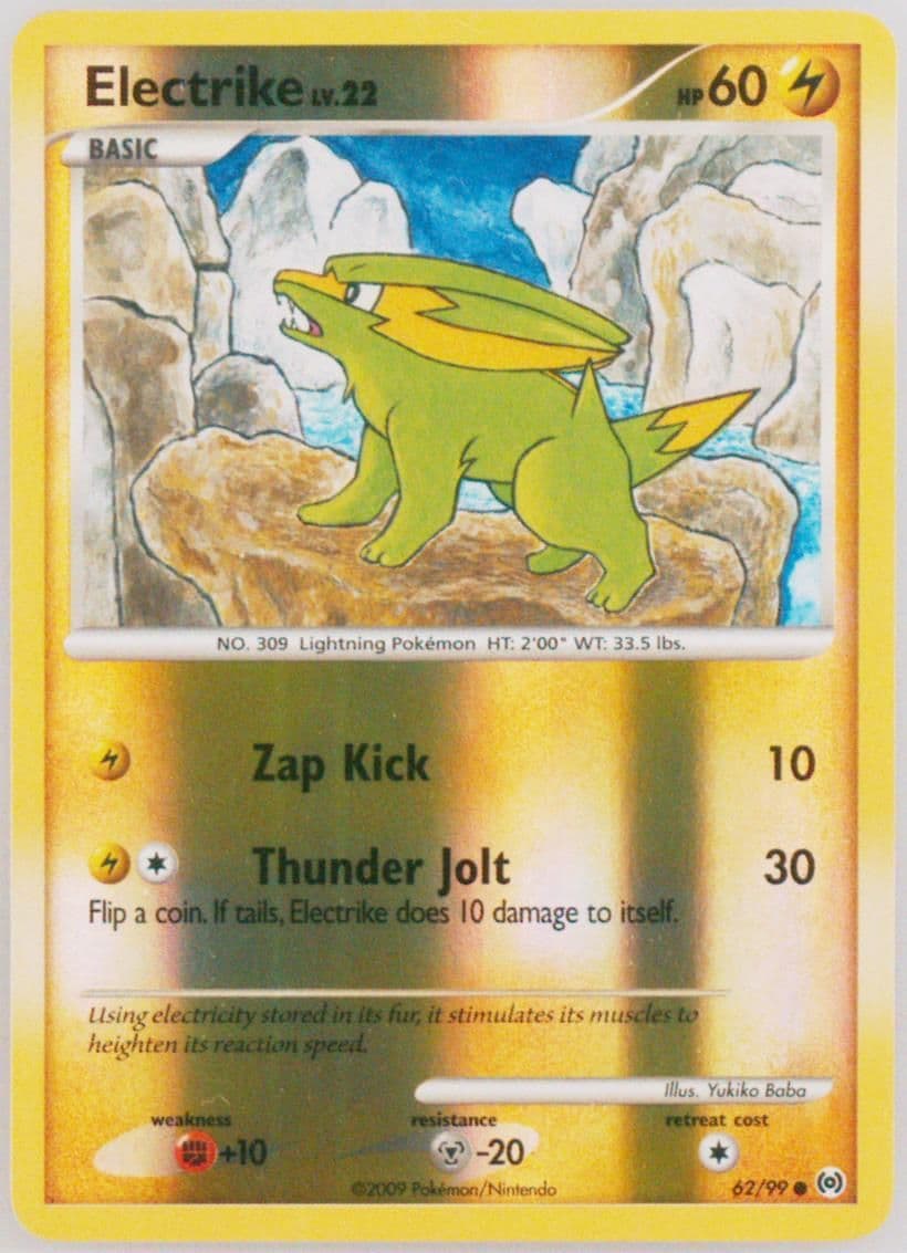 Electrike-Reverse Foil (62) 2009 Pokemon Platinum Arceus