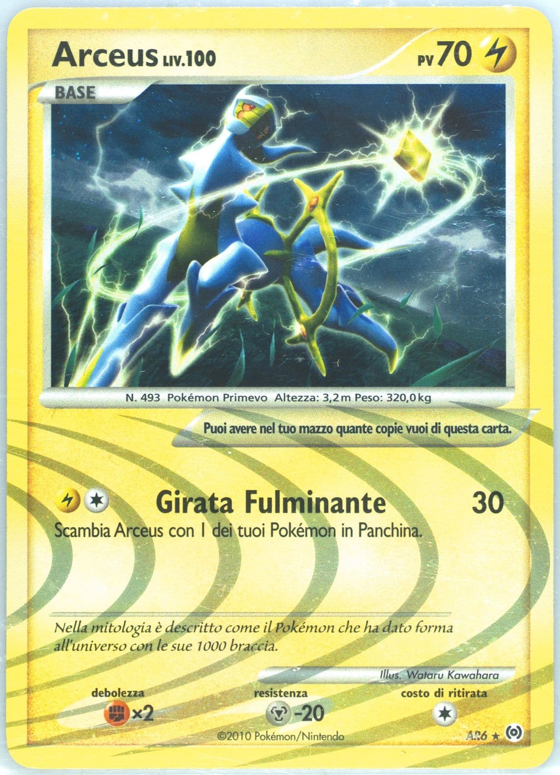 Arceus-Holo Italian (AR6) 2009 Pokemon Platinum Arceus