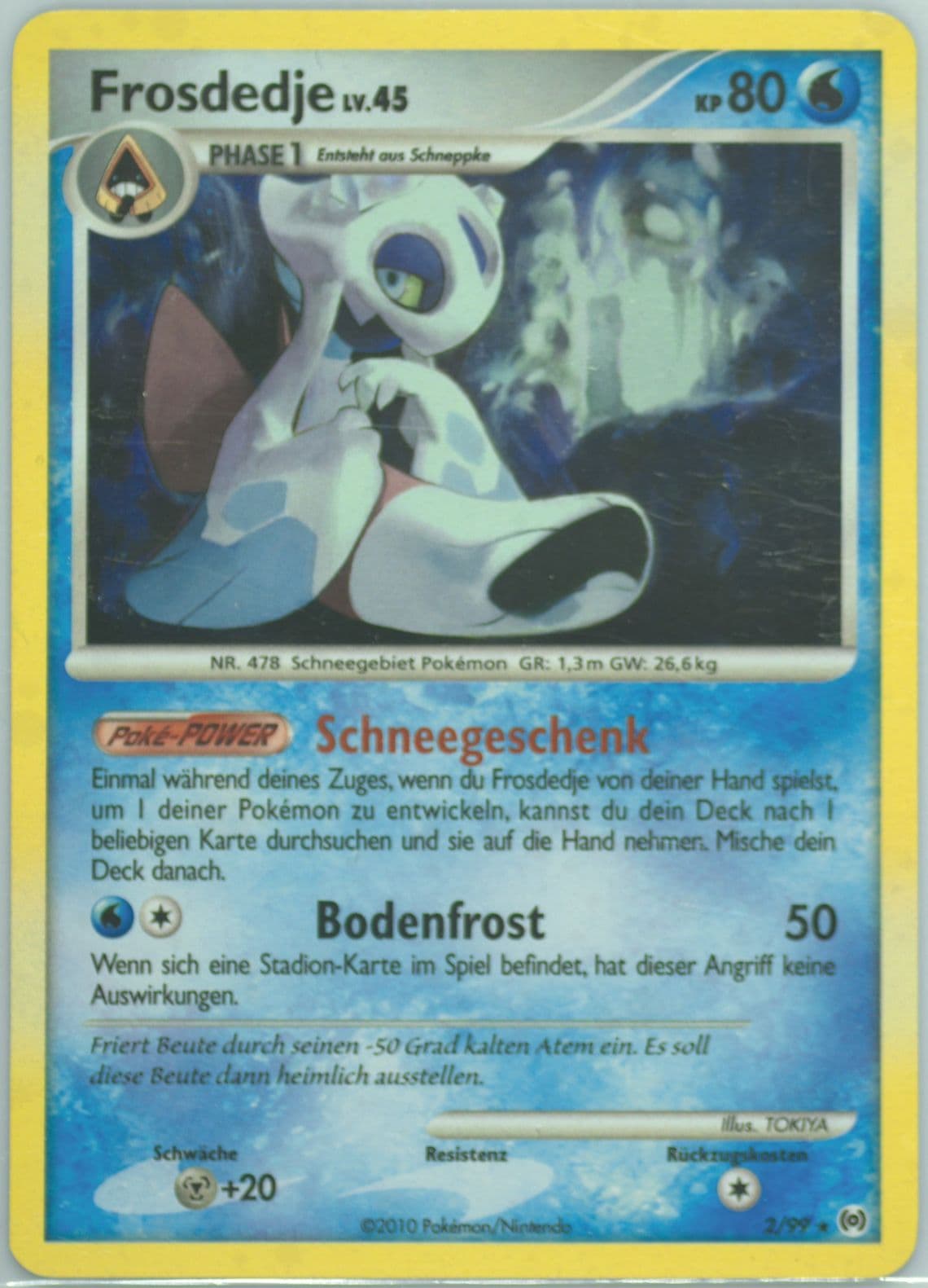 Frosdedje-Holo German (2) 2009 Pokemon Platinum Arceus