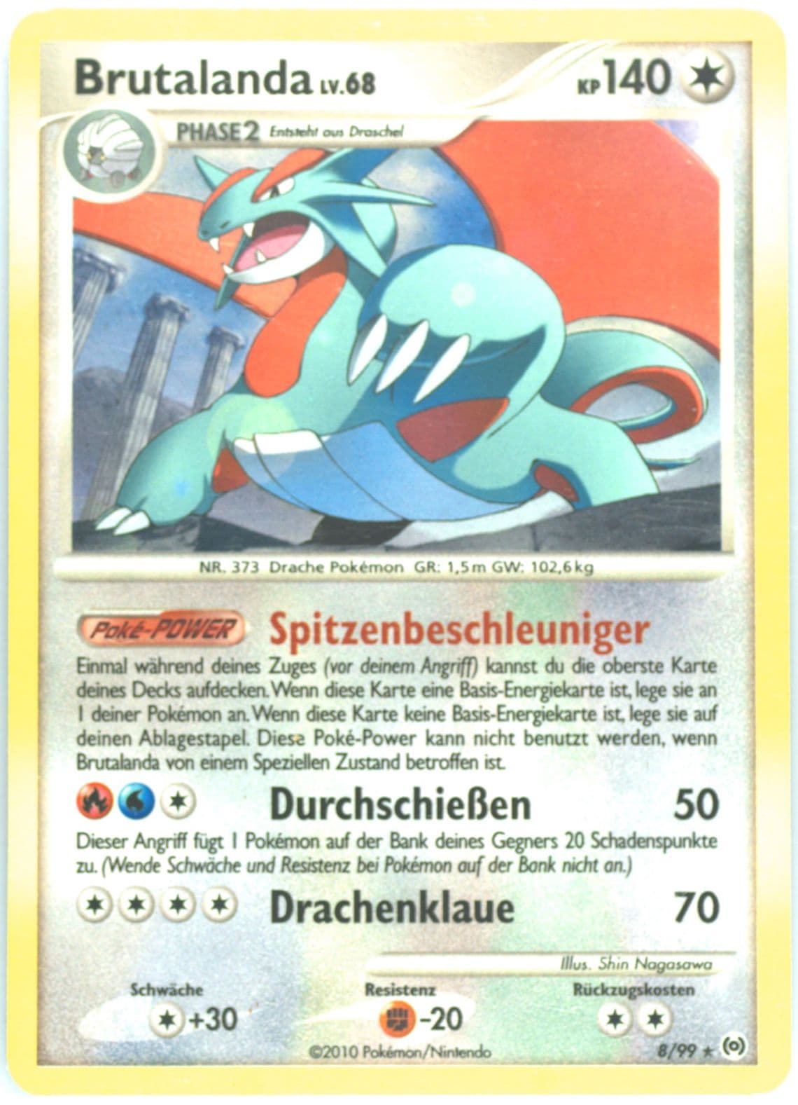 Brutalanda-Holo German (8) 2009 Pokemon Platinum Arceus
