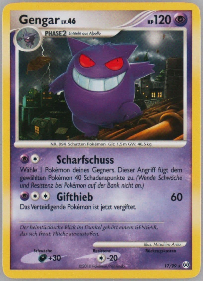 Gengar German (17) 2009 Pokemon Platinum Arceus