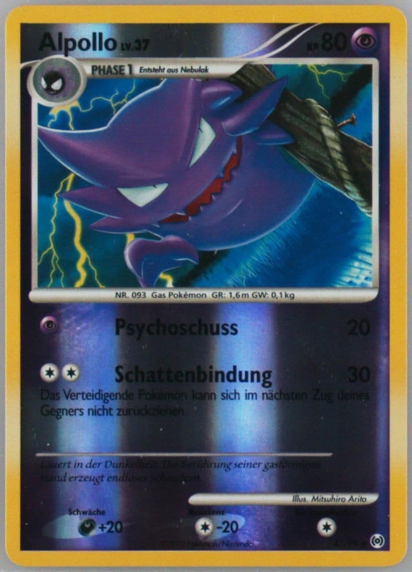 Alpollo-Reverse Foil German (42) 2009 Pokemon Platinum Arceus