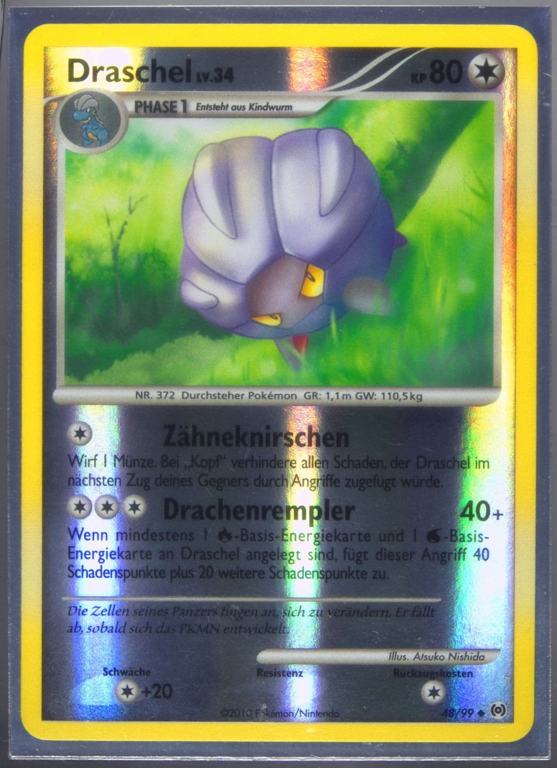 Draschel-Reverse Foil German (48) 2009 Pokemon Platinum Arceus