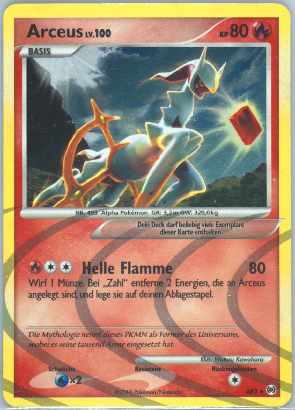 Arceus-Holo German (AR3) 2009 Pokemon Platinum Arceus