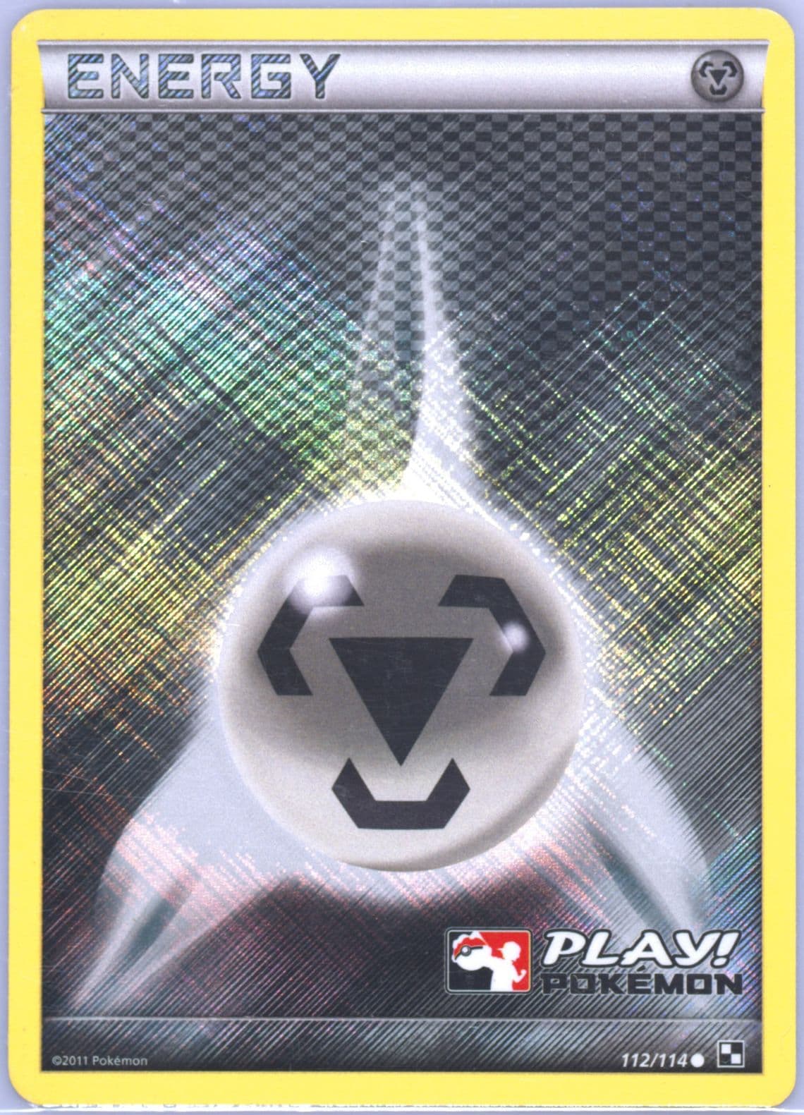 Metal Energy-Holo Crosshatch-2012 Pokemon League (112) 2011 Pokemon Black & White