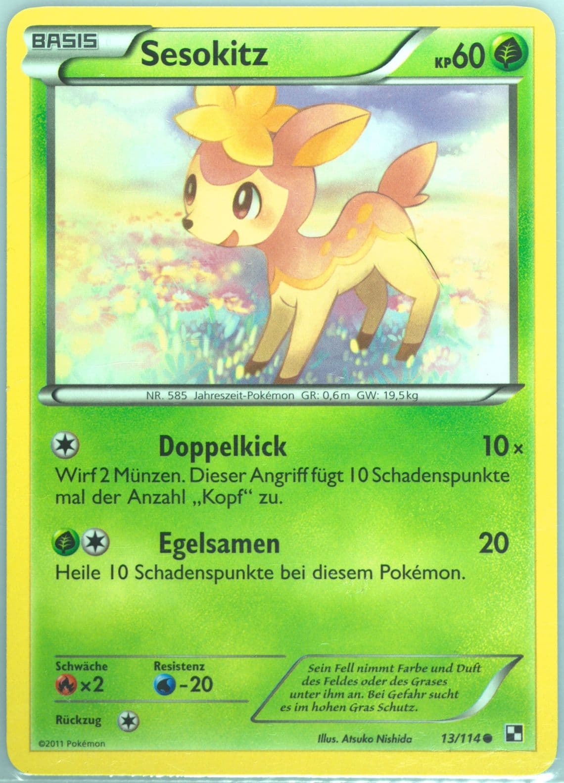 Sesokitz German (13) 2011 Pokemon Black & White
