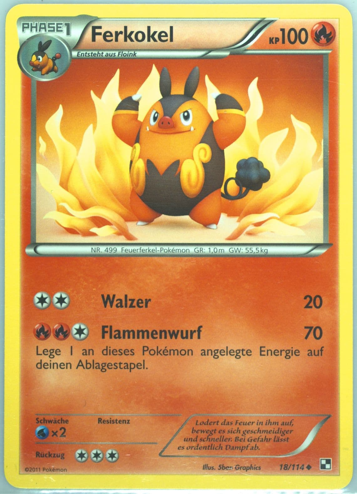 Ferkokel German (18) 2011 Pokemon Black & White