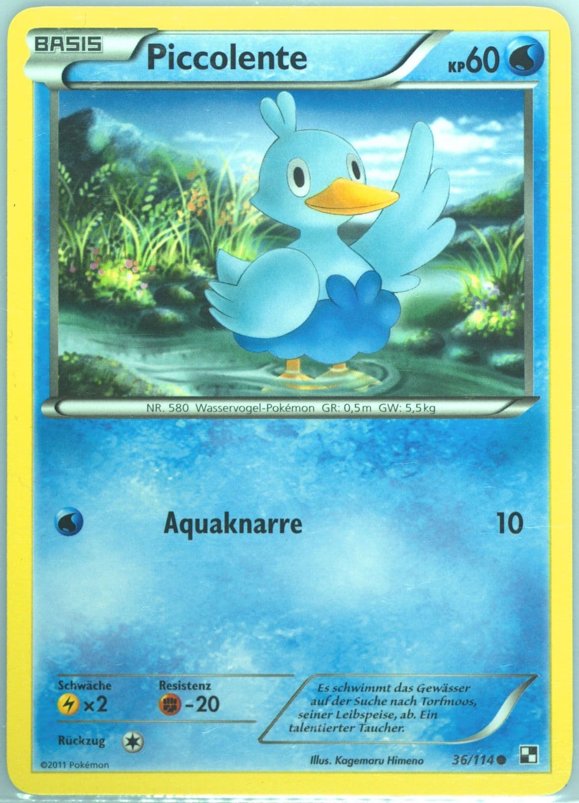 Piccolente German (36) 2011 Pokemon Black & White