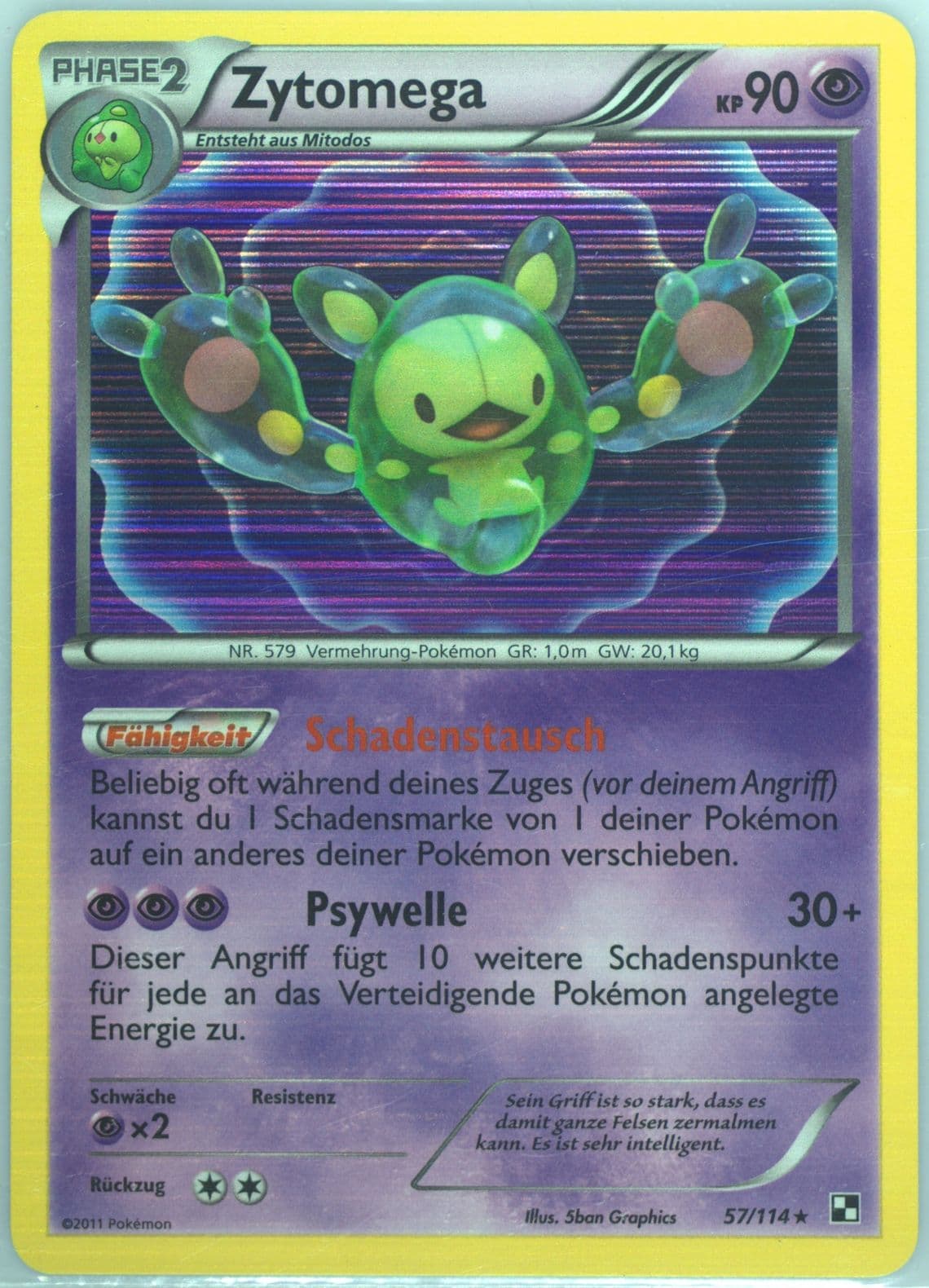 Zytomega-Holo German (57) 2011 Pokemon Black & White