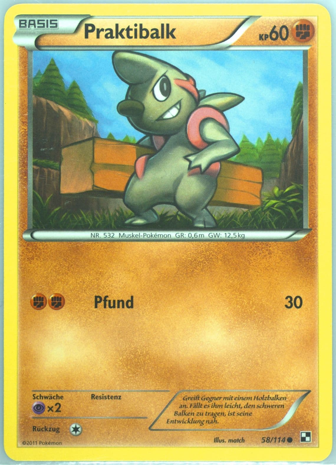 Praktibalk German (58) 2011 Pokemon Black & White
