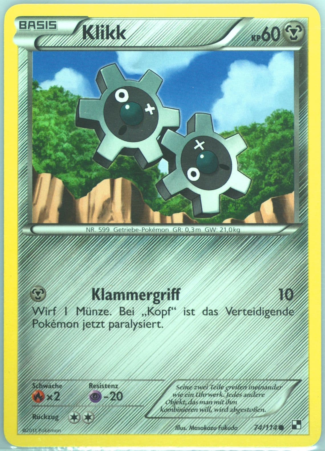 Klikk German (74) 2011 Pokemon Black & White