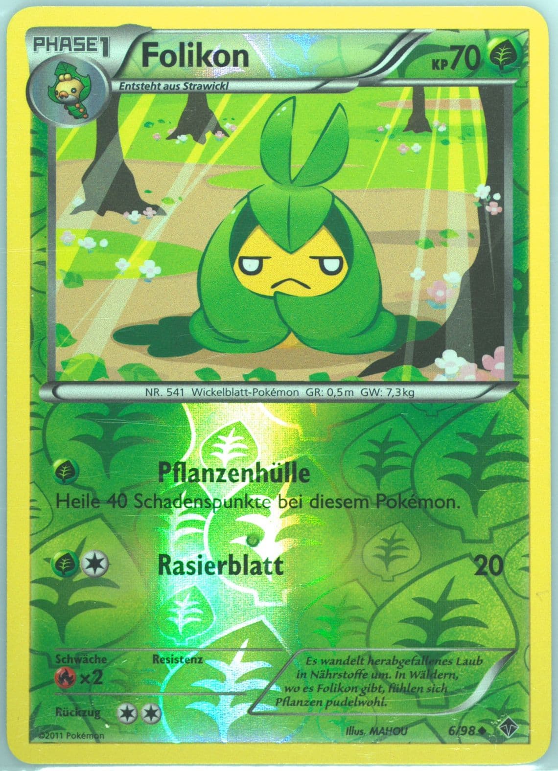 Folikon-Reverse Foil German (6) 2011 Pokemon Black & White Emerging Powers