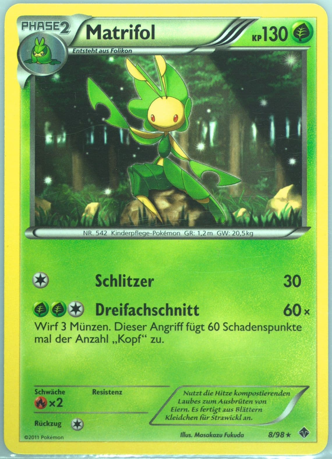 Matrifol German (8) 2011 Pokemon Black & White Emerging Powers