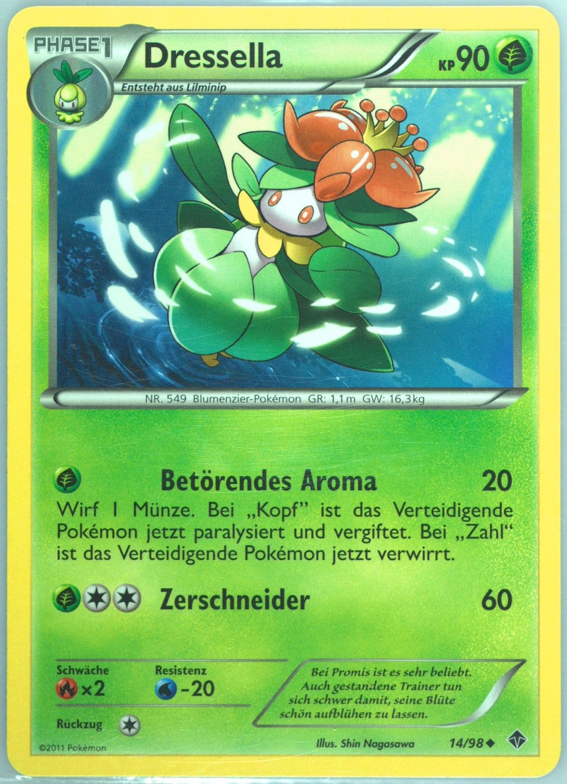 Dressella German (14) 2011 Pokemon Black & White Emerging Powers