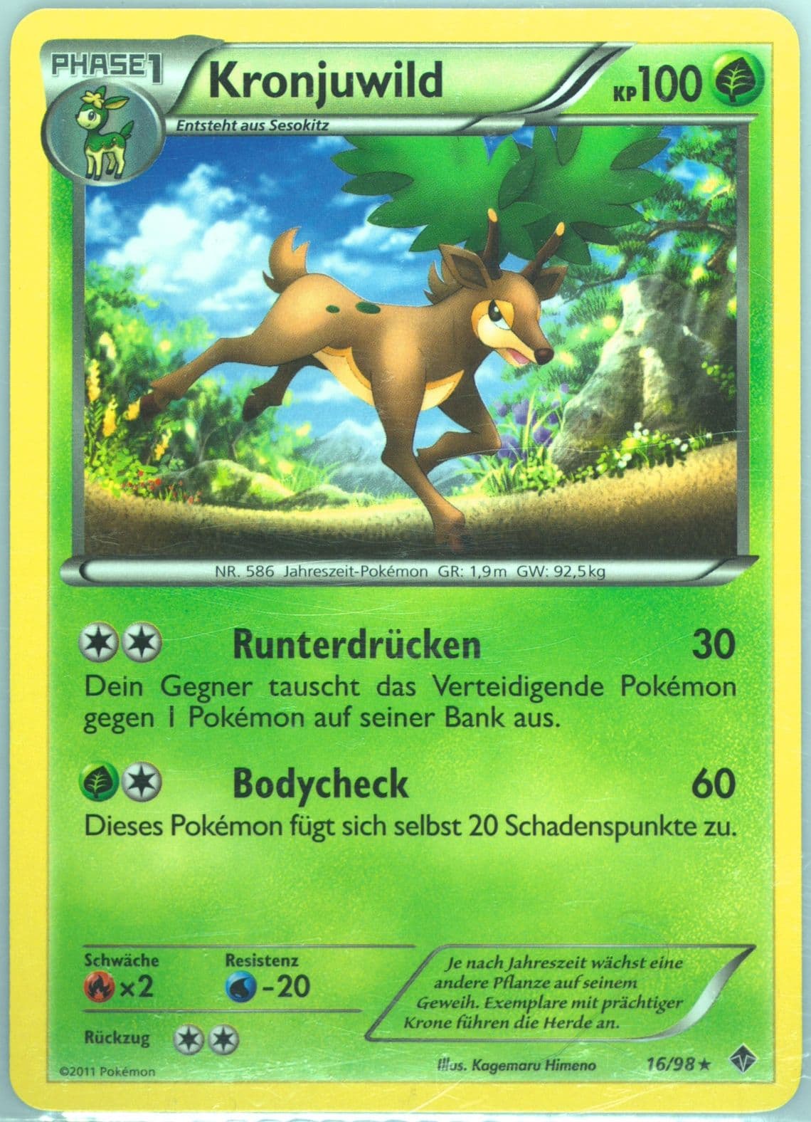 Kronjuwild German (16) 2011 Pokemon Black & White Emerging Powers
