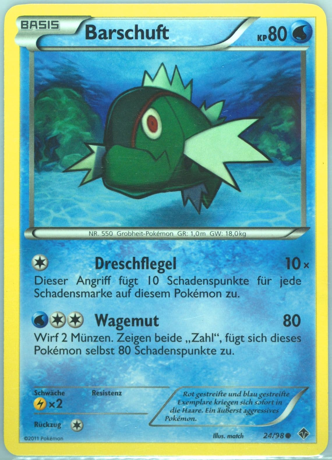 Barschuft German (24) 2011 Pokemon Black & White Emerging Powers