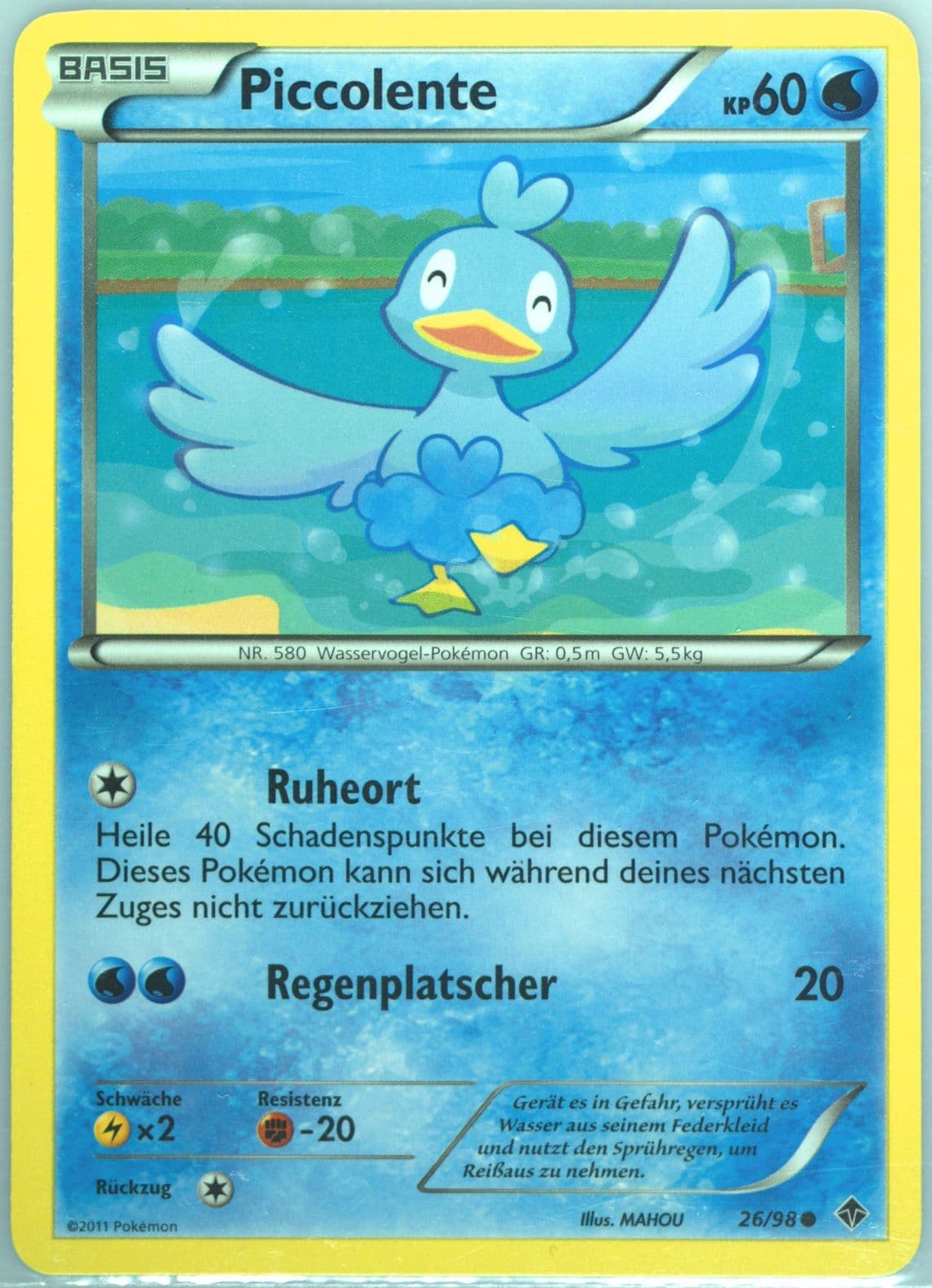 Piccolente German (26) 2011 Pokemon Black & White Emerging Powers
