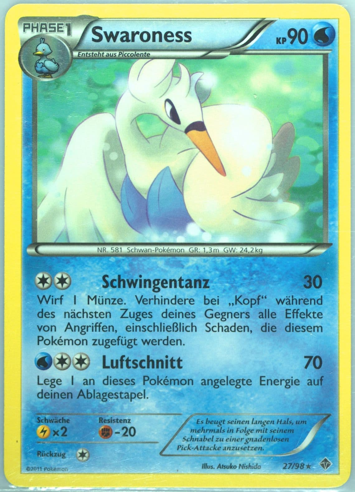 Swaroness German (27) 2011 Pokemon Black & White Emerging Powers