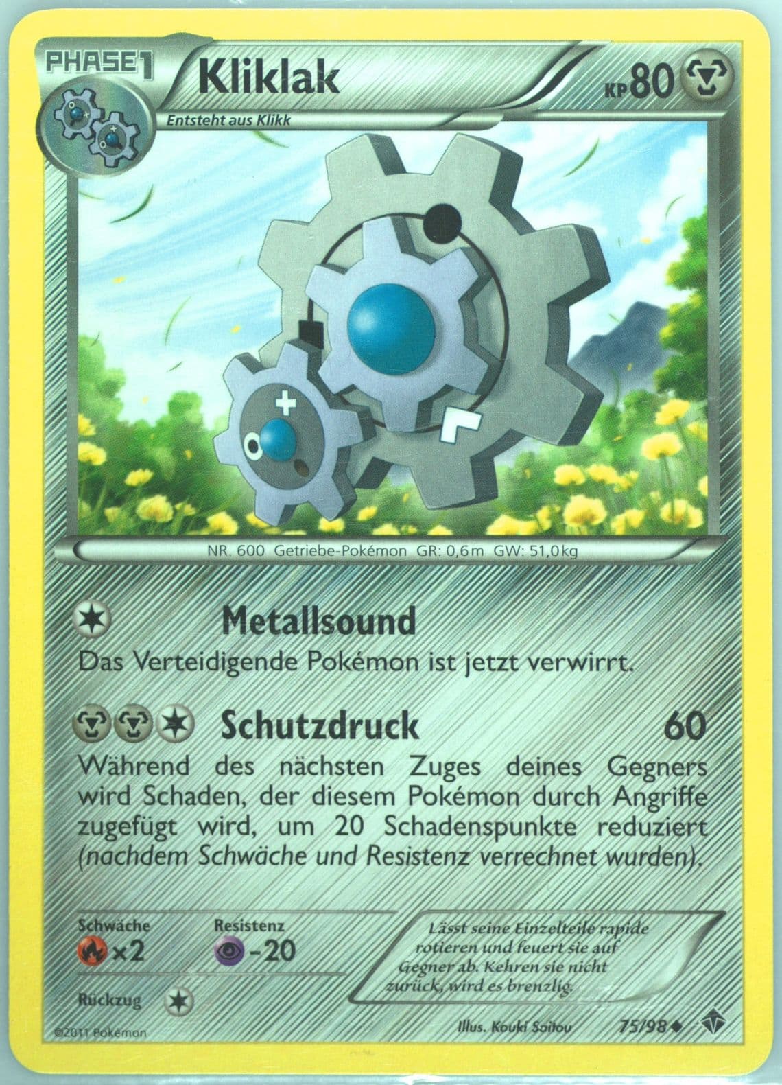 Kliklak German (75) 2011 Pokemon Black & White Emerging Powers