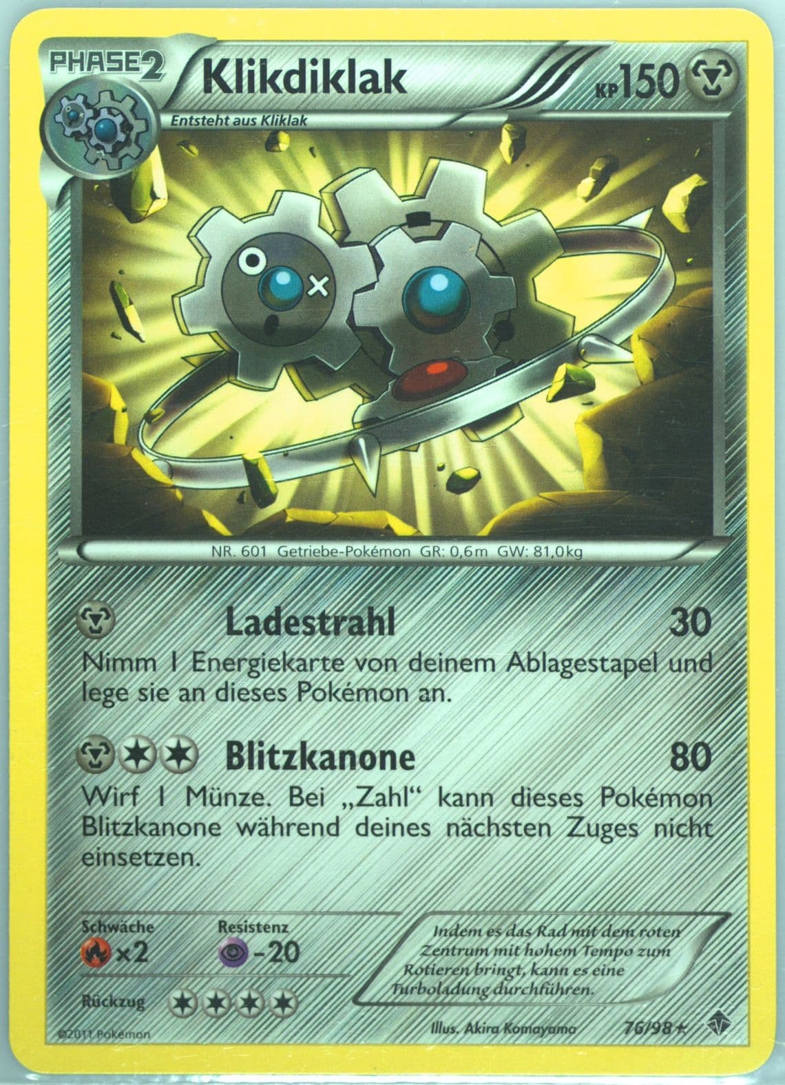 Klikdiklak German (76) 2011 Pokemon Black & White Emerging Powers