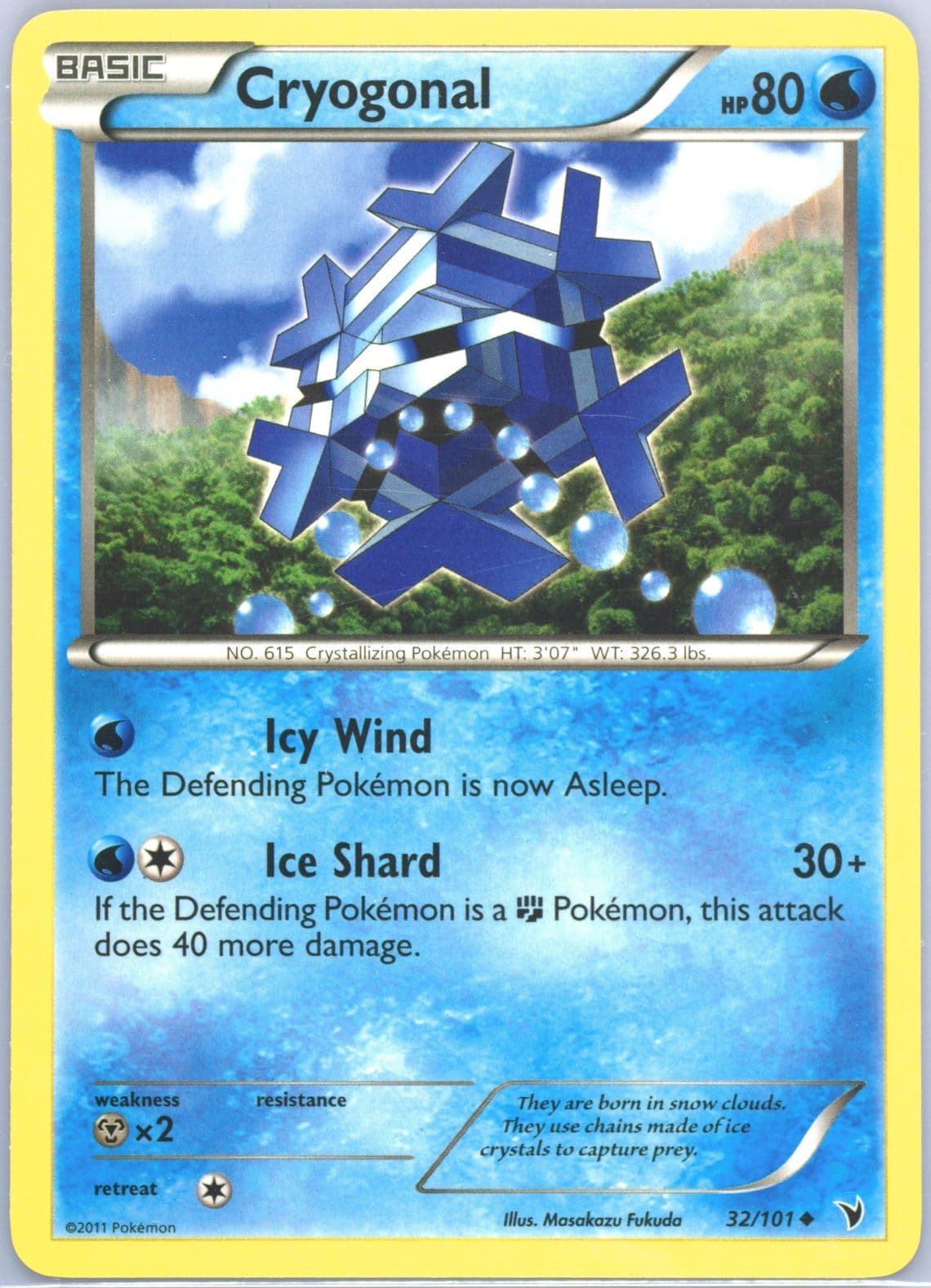 Cryogonal (32) 2011 Pokemon Black & White Noble Victories