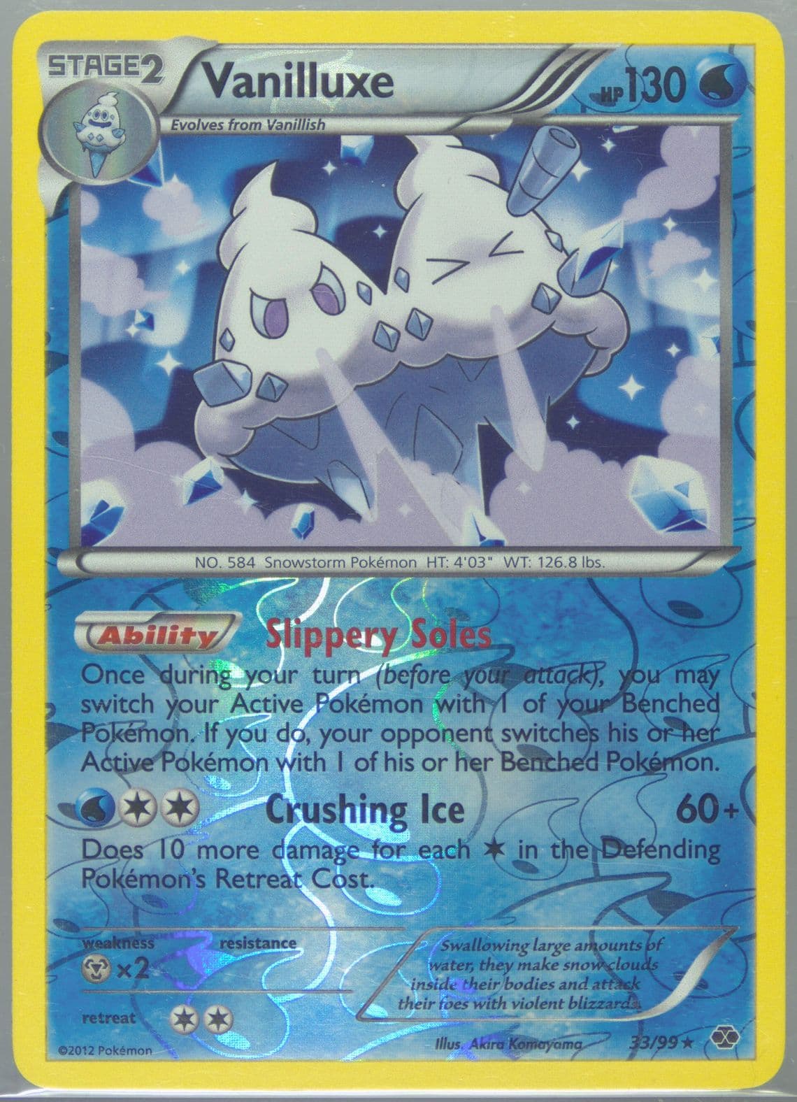 Vanilluxe-Reverse Foil (33) 2012 Pokemon Black & White Next Destinies