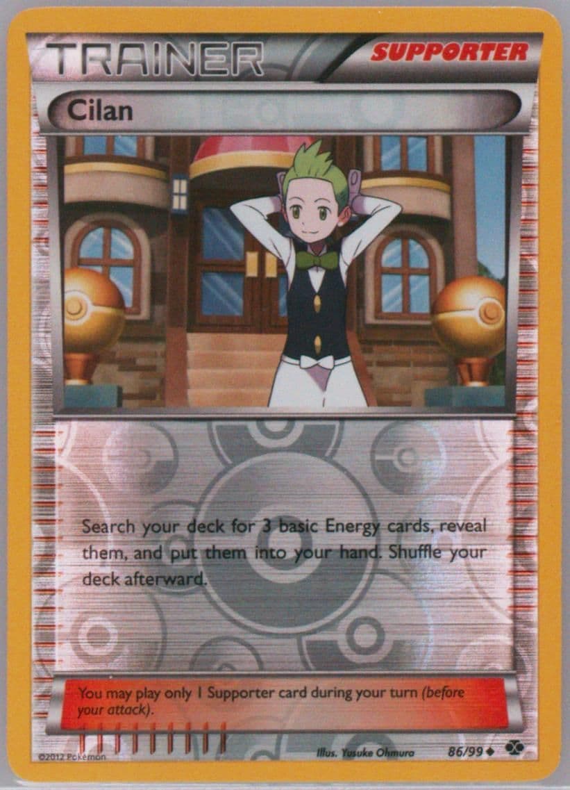 Cilan-Reverse Foil (86) 2012 Pokemon Black & White Next Destinies