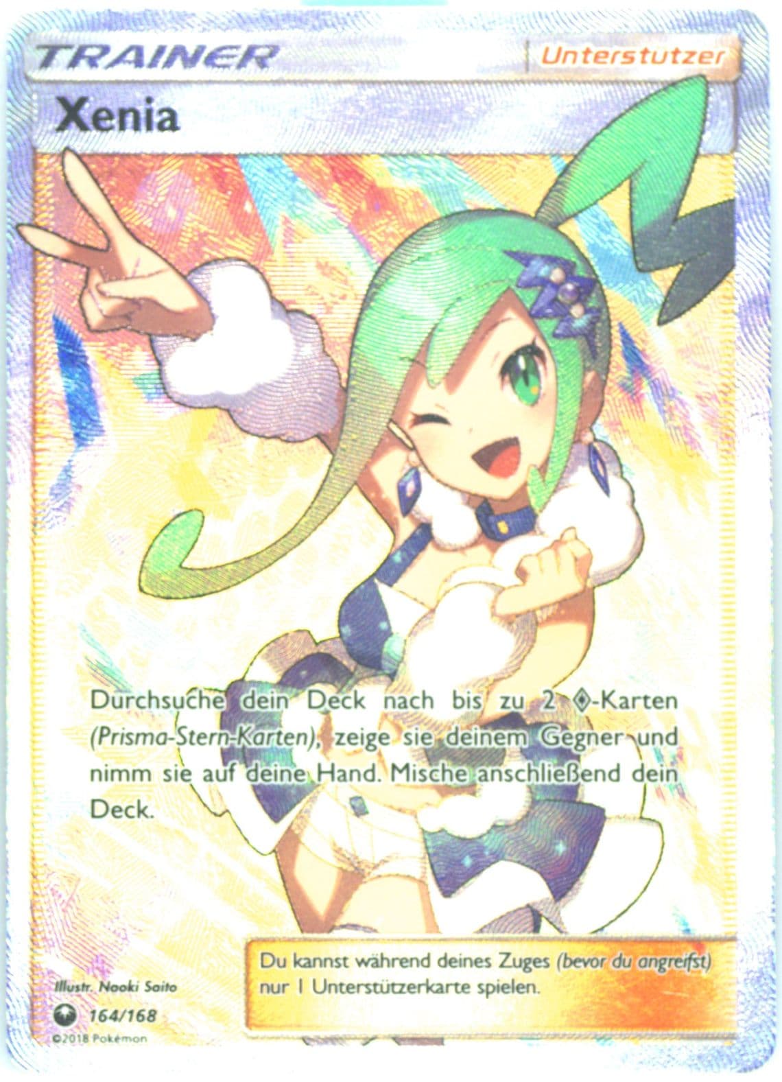 Full Art/Xenia German (164) 2018 Pokemon Sun & Moon Celestial Storm