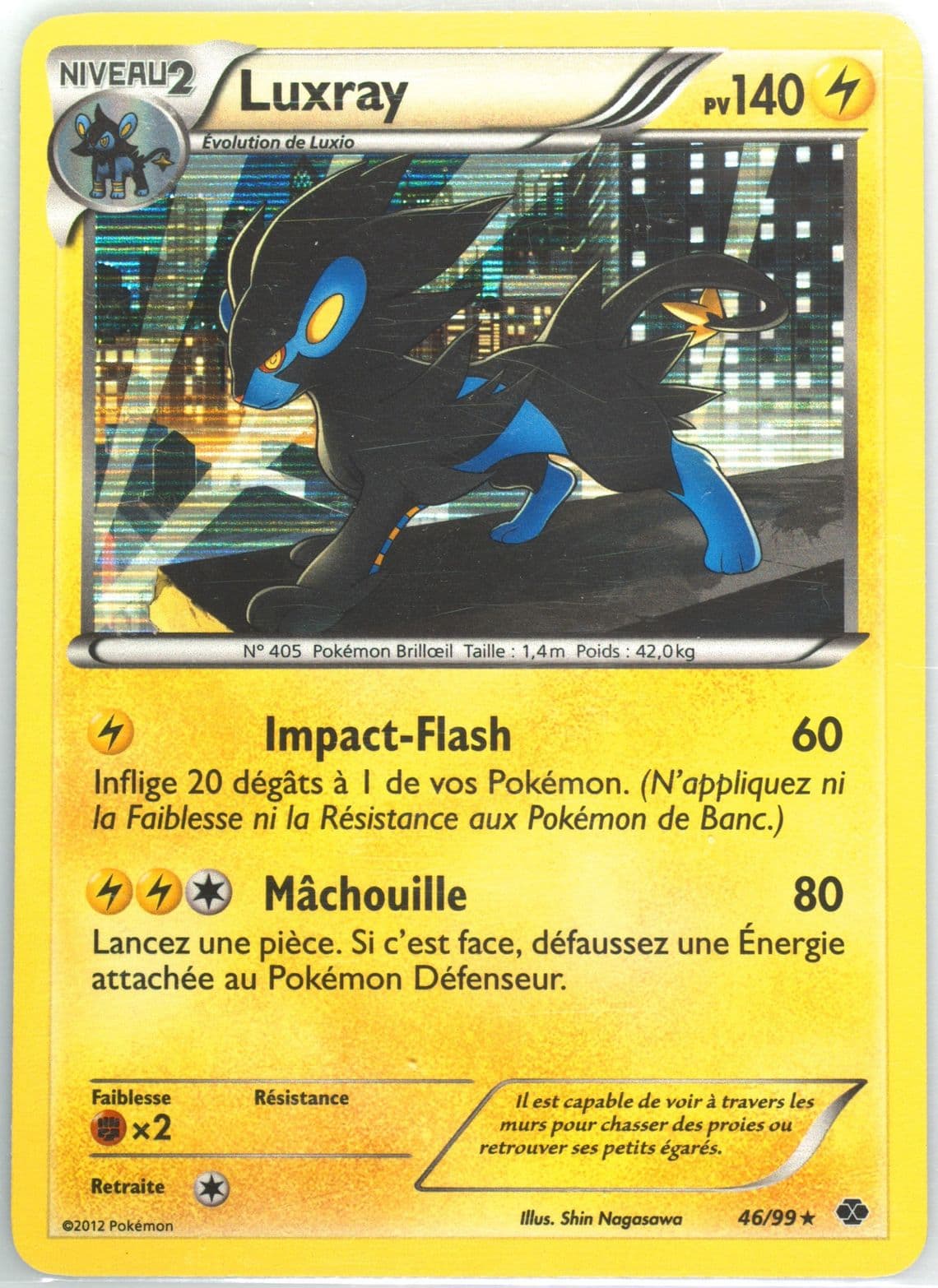 Luxray-Holo French (46) 2012 Pokemon Black & White Next Destinies