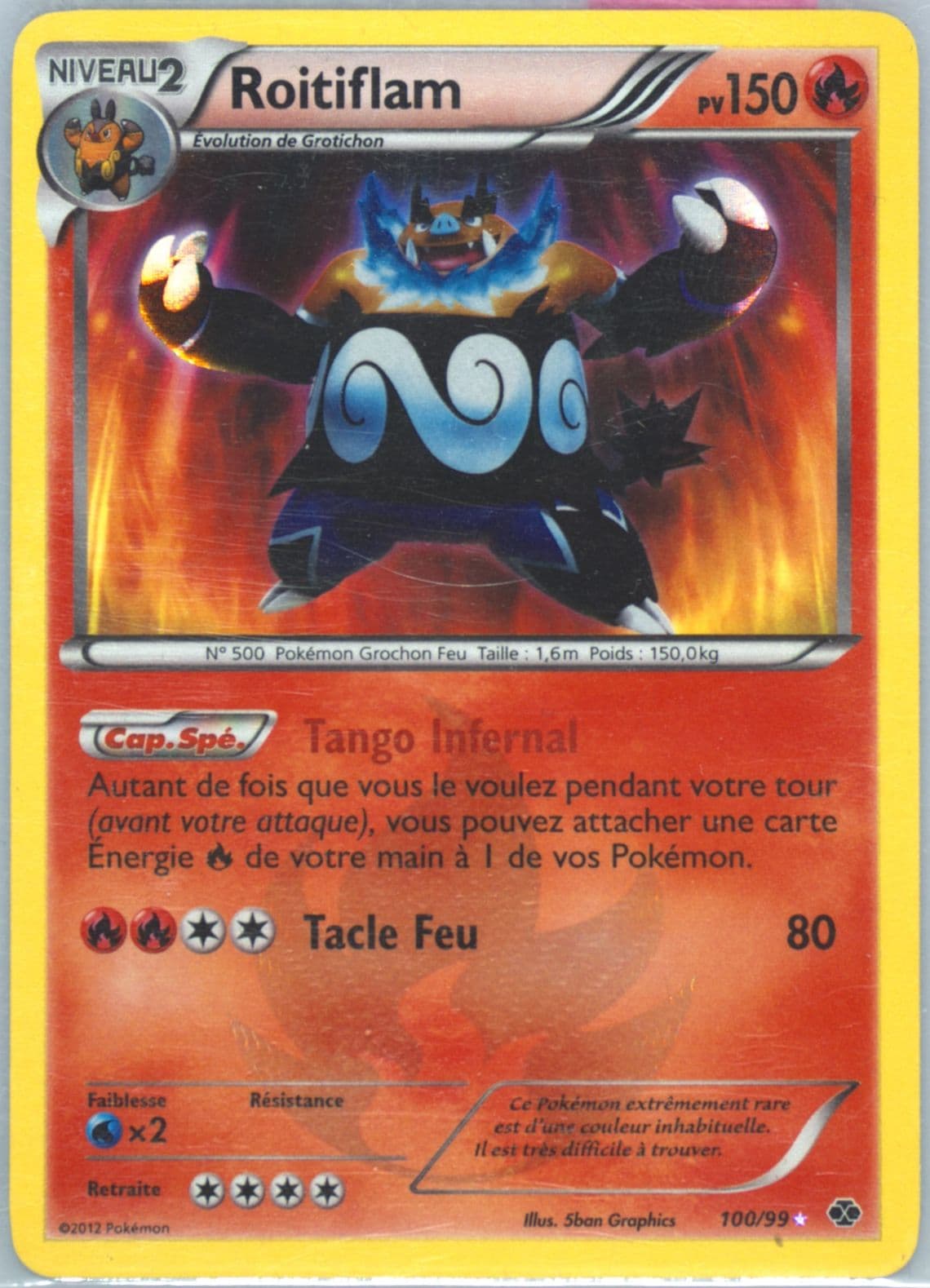 Roitiflam-Holo French (100) 2012 Pokemon Black & White Next Destinies