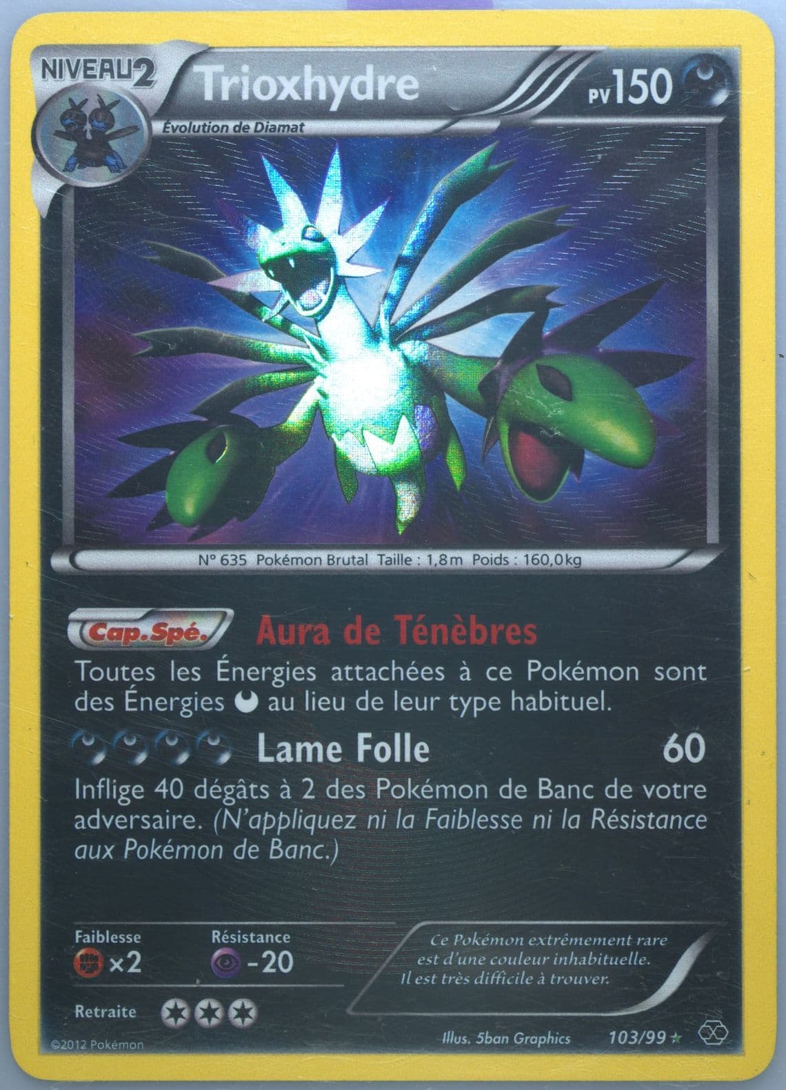 Trioxhydre-Holo French (103) 2012 Pokemon Black & White Next Destinies