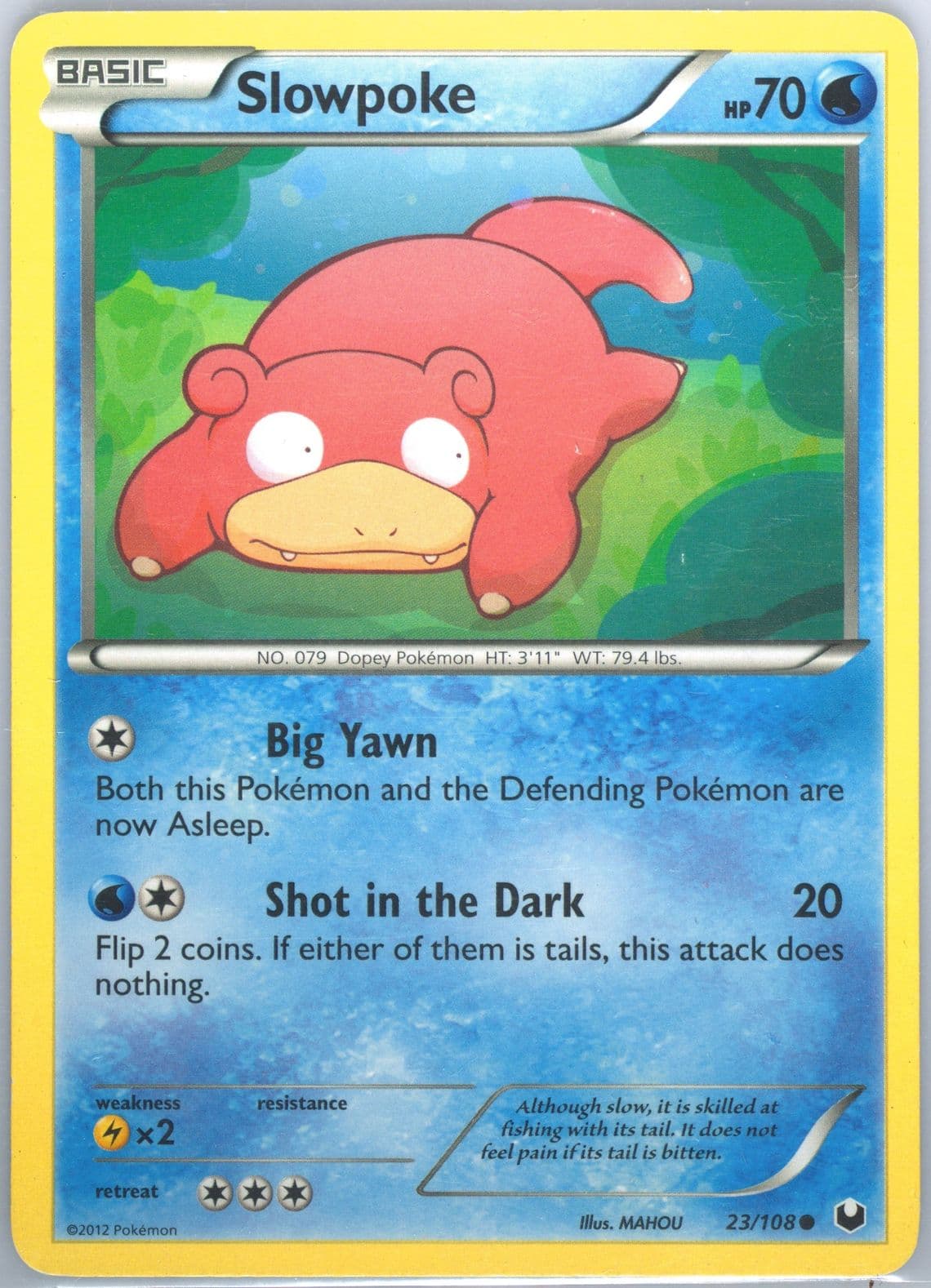 Slowpoke (23) 2012 Pokemon Black & White Dark Explorers