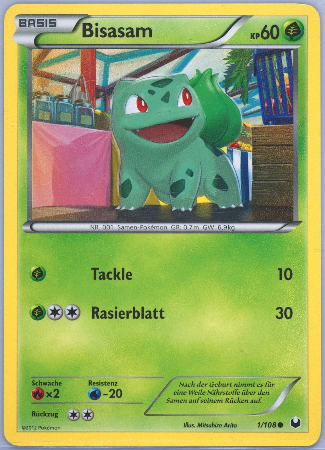 Bisasam German (1) 2012 Pokemon Black & White Dark Explorers