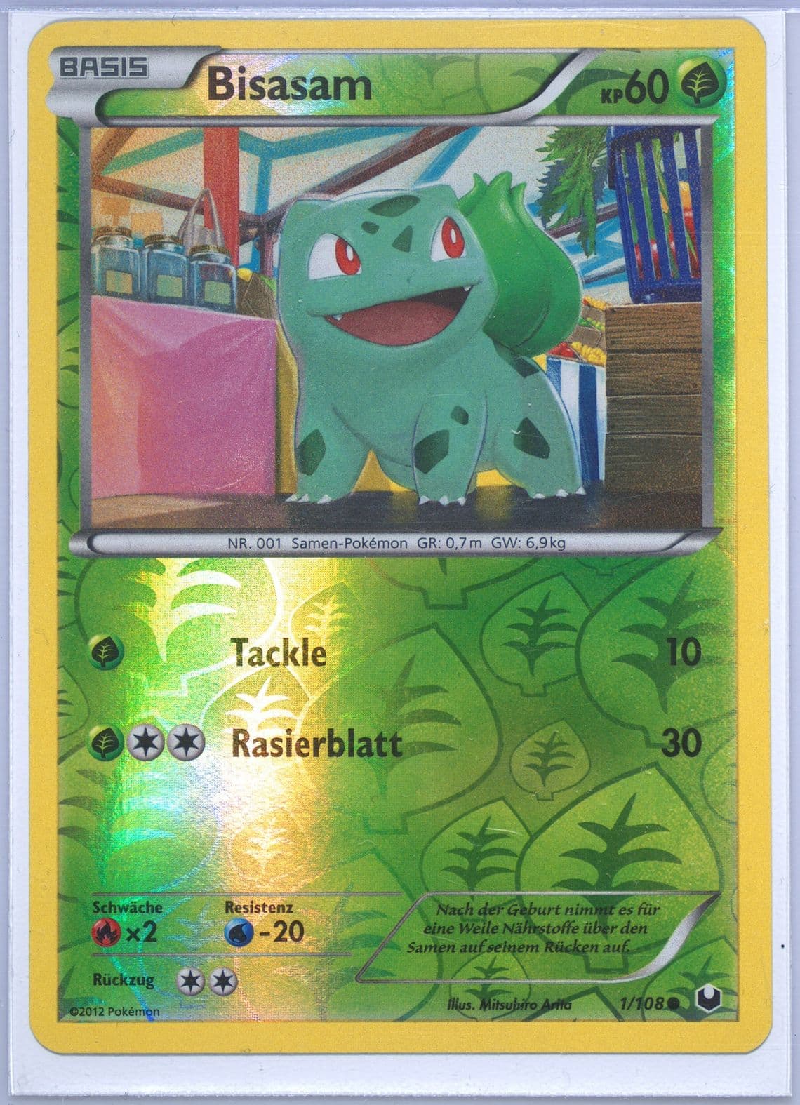 Bisasam-Reverse Foil German (1) 2012 Pokemon Black & White Dark Explorers