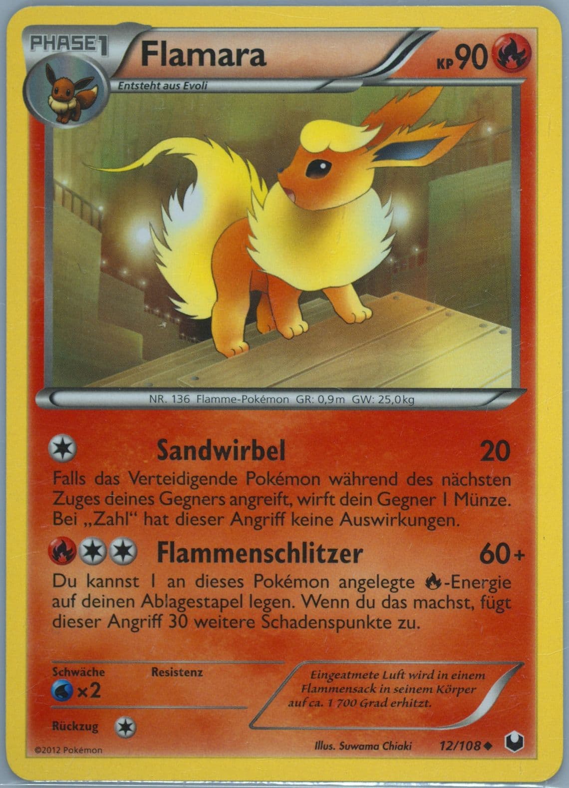 Flamara German (12) 2012 Pokemon Black & White Dark Explorers