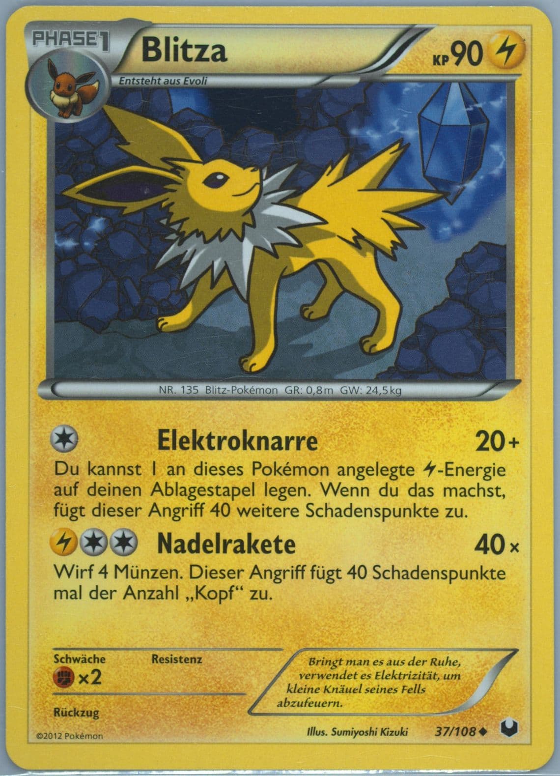 Blitza German (37) 2012 Pokemon Black & White Dark Explorers