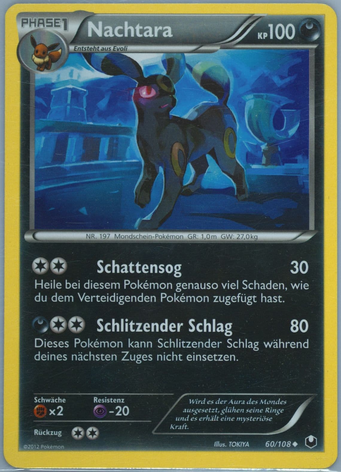 Nachtara German (60) 2012 Pokemon Black & White Dark Explorers