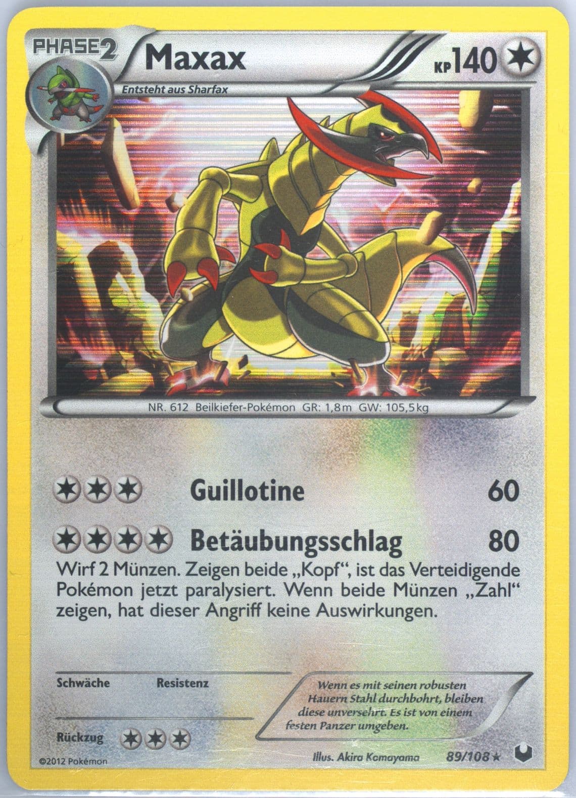 Maxax-Holo German (89) 2012 Pokemon Black & White Dark Explorers