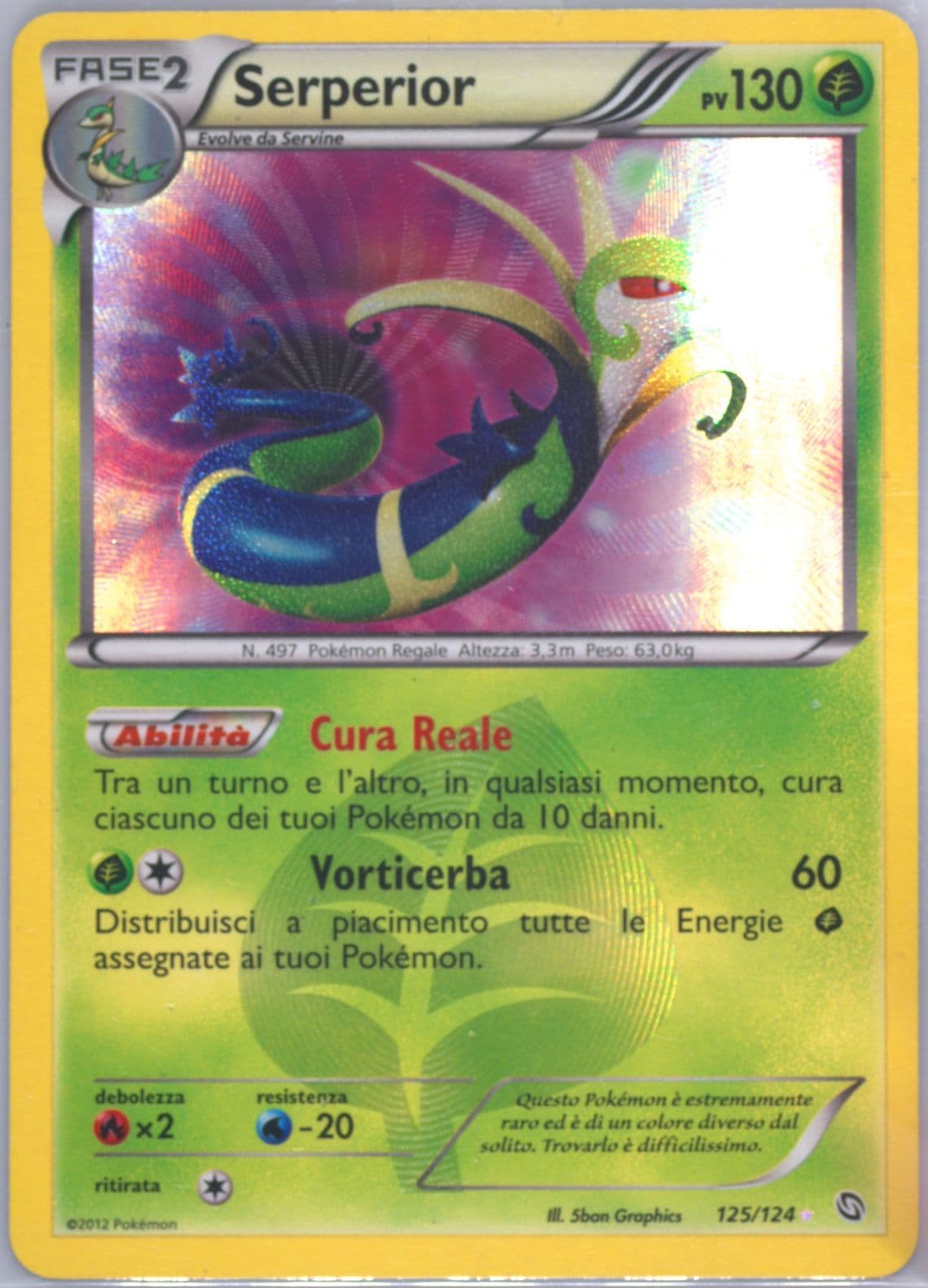 Serperior Italian (125) 2012 Pokemon Black & White Dragons Exalted